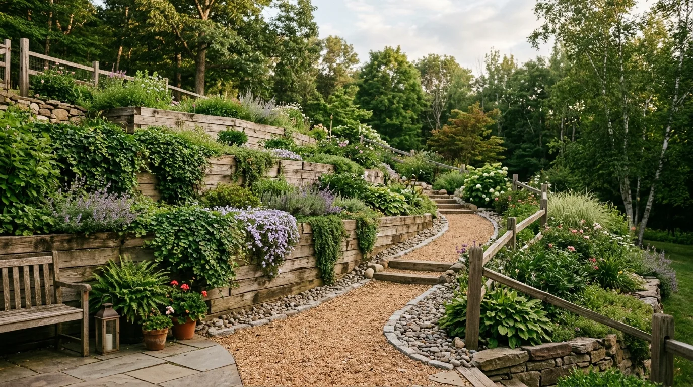 Stepped Path on a Slope